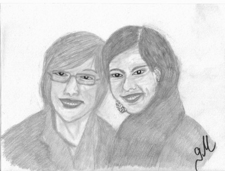 jeune fille et sa maman